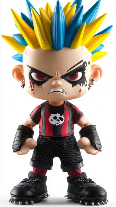 Stylized Punk Vinyl Toy