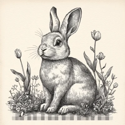 Cute Bunny Illustration