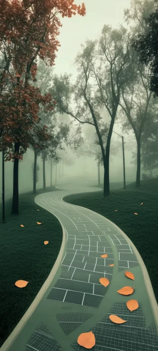 Surreal Bicycle Path