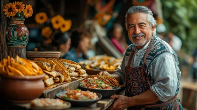 Family Gathering with Traditional Food