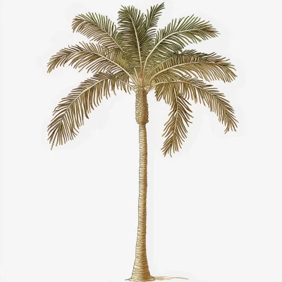 Golden Brown Palm Tree