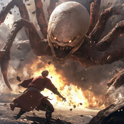 Saitama vs Giant Spider