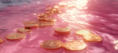 Floating Gold Coins