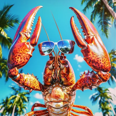 Lobster with Sunglasses