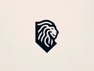 Minimalistic Lion Logo