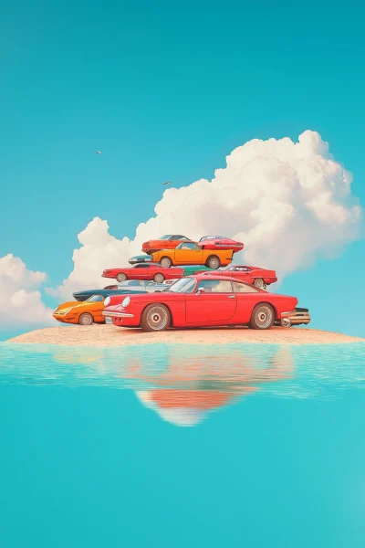 Tropical Island of Sports Cars