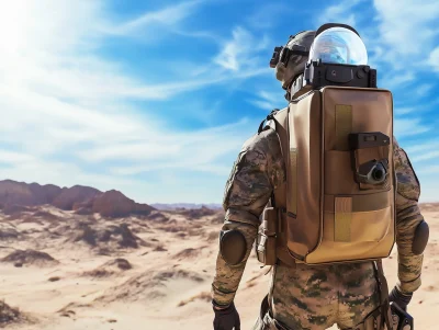 Warfighter in Desert