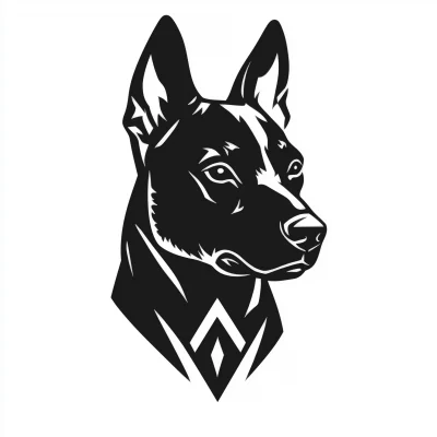 Modern Dog Logo Design