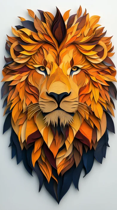 Proud Lion Portrait