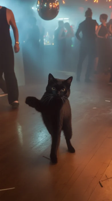 Dancing Disco Cat