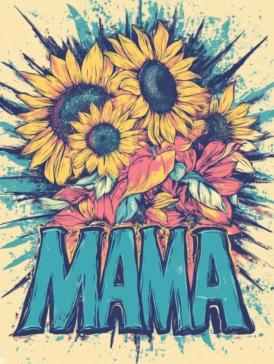 Vintage MAMA Illustration