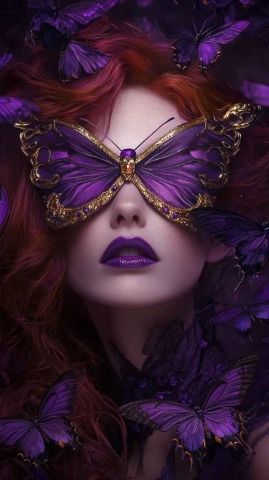 Purple Fantasy Mask