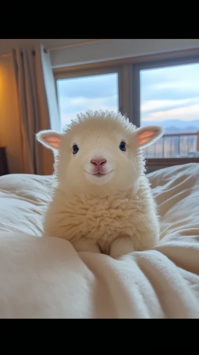 Fluffy Baby Lamb