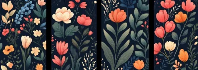 Floral Pattern Set