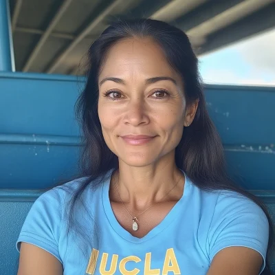 Woman in UCLA Shirt