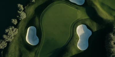 Hyperrealistic Green Golf Grass