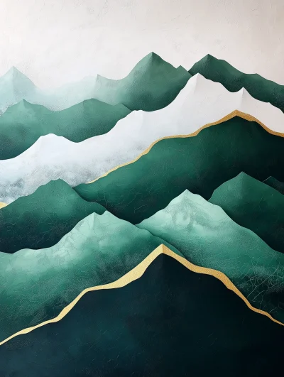 Emerald Mountain Abstract