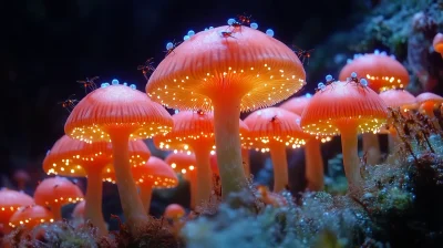 Glowing Mushroom Forest