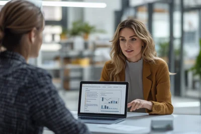 Businesswoman in Modern Office