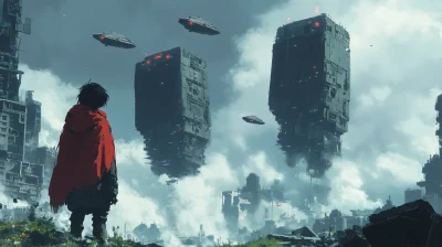 Flying Spaceships in Ruins