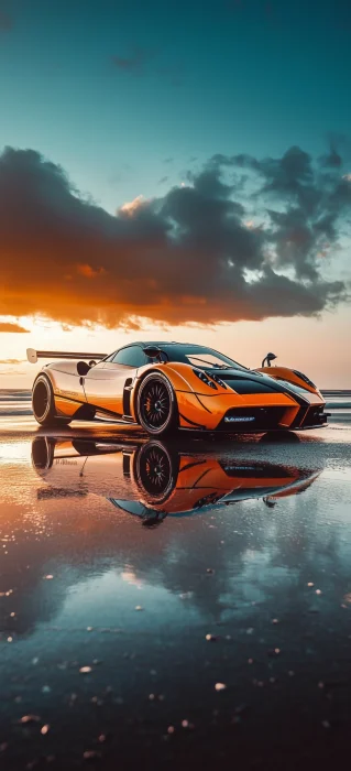 Racing Pagani at the Beach