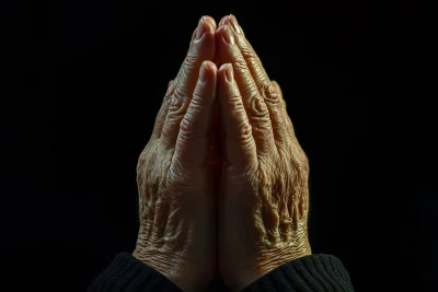 Praying Hands Close Up