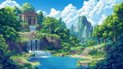 16bit Fantasy Landscapes