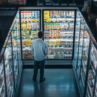 Supermarket Manager Overseeing Operations