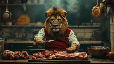 Cinematic Butcher Lion