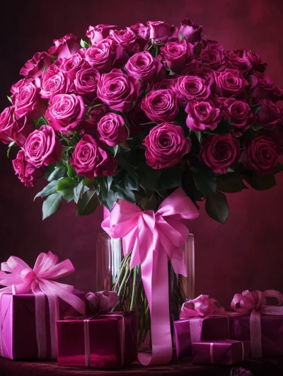 Romantic Magenta Roses