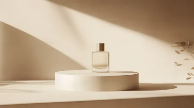 Minimalistic Perfume Display