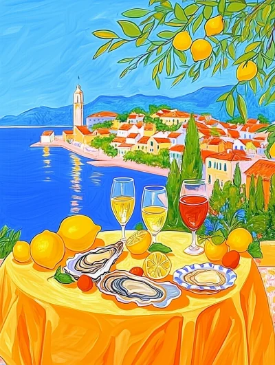 Mediterranean Feast with a View