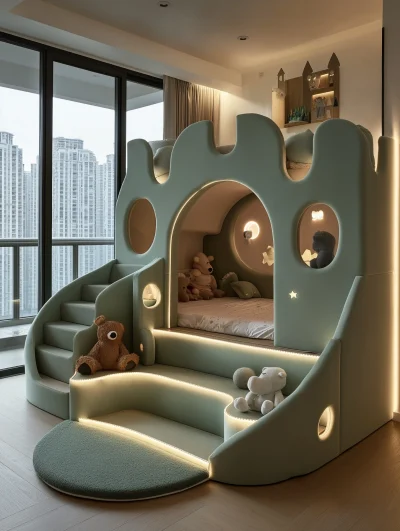 Childrens Bed with Stairs