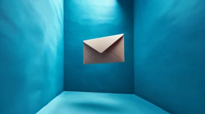 Floating Email Envelope Icon