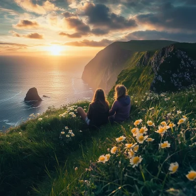 Couple Watching Sunset