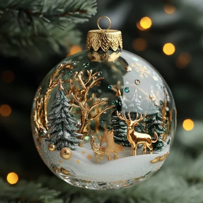 Elegant Winter Ornament