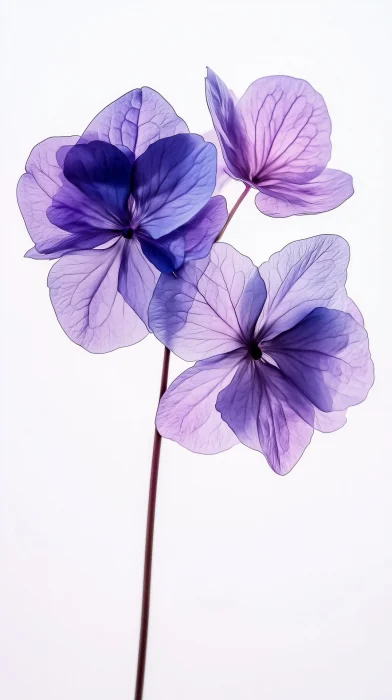 Purple Hydrangea Flower