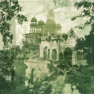 Double Exposure of Persian Palace