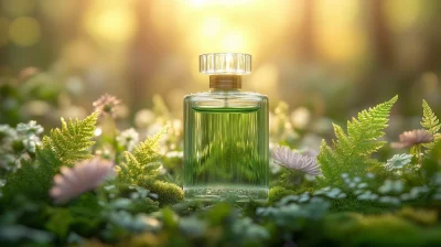 Frosted Glass Perfume Bottle