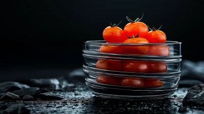 Stacked Cherry Tomatoes