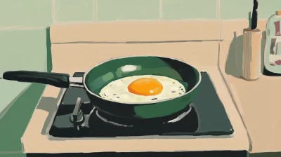 Minimalistic Fried Egg