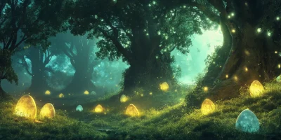 Mystical Night Forest