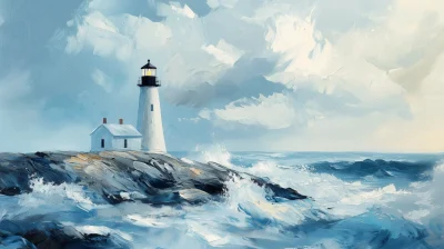 Lighthouse by the Sea