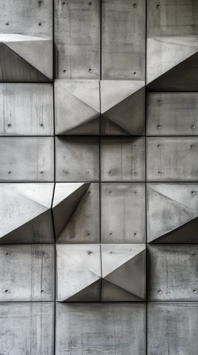 Minimalist Grey Concrete Wall