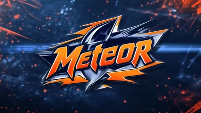 Meteor Hockey Team Logo Design