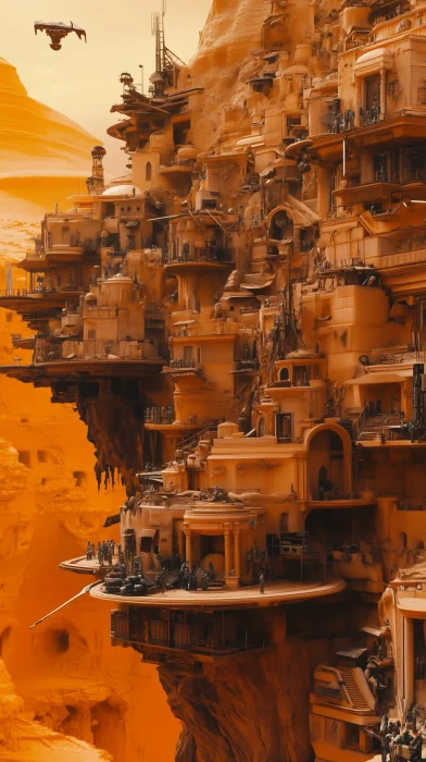 City in the Orange Desert