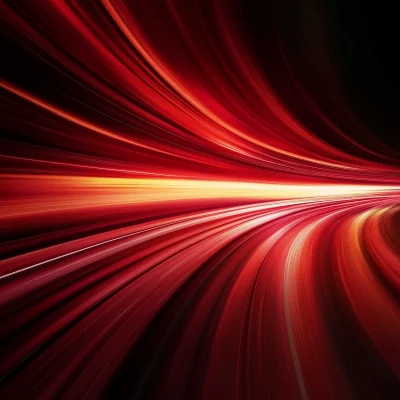 Abstract Red Speed Light