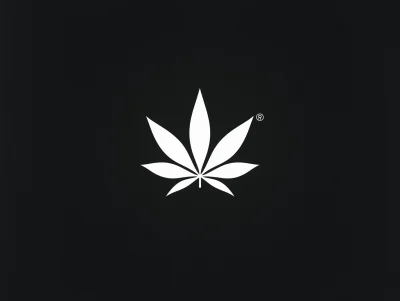 White Pot Leaf Logo