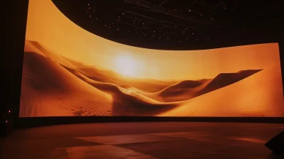 Giant Curved LED Screen