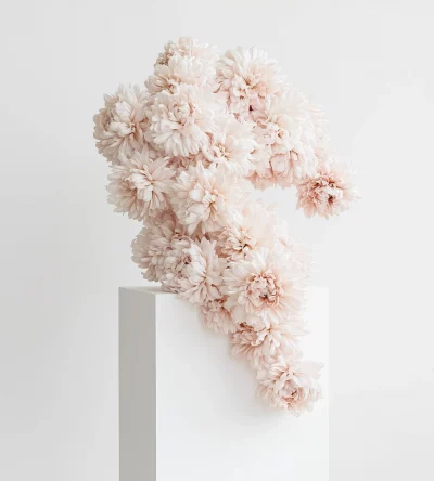 Artistic Bouquet of Pink Chrysanthemums